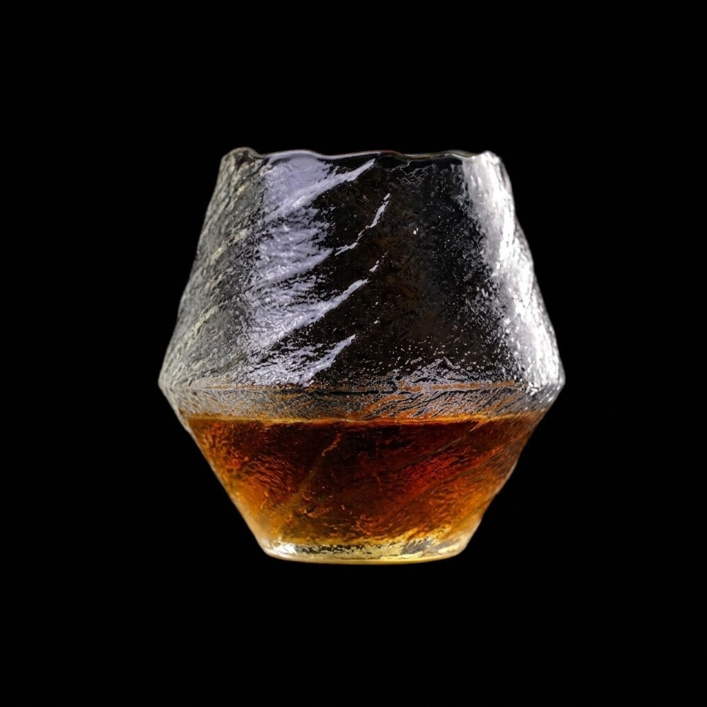 Verre whisky japonais air brumeux
